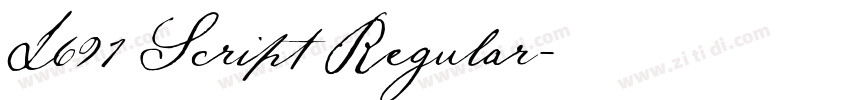L691 Script Regular字体转换 L691 Script Regular字体转换